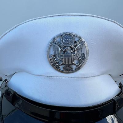 VINTAGE U.S. MILITARY AIR FORCE WHITE DRESS CAP