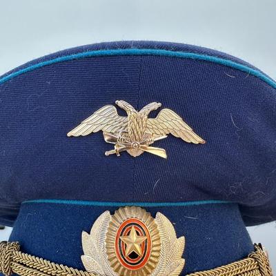 VINTAGE SOVIET AIR FORCE OFFICERS VISOR CAP