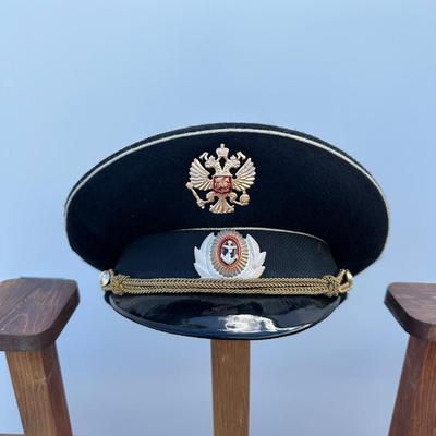 VINTAGE SOVIET NAVAL OFFICERS VISOR HAT