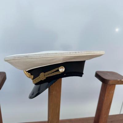 VINTAGE SOVIET NAVAL OFFICERS VISOR CAP