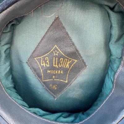 VINTAGE SOVIET ARMY OFFICERS MILITARY VISOR CAP