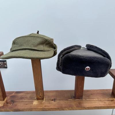 WWII CANADIAN DMC WINTER CAP AND NVA RUSSIAN ARMY WINTER HAT