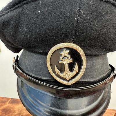 VINTAGE SOVIET NAVY OFFICERS VISOR CAP