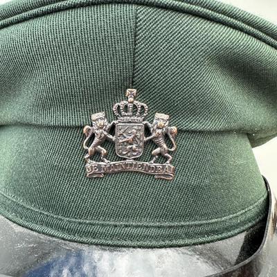 VINTAGE DUTCH ARMY DRESS VISOR CAP