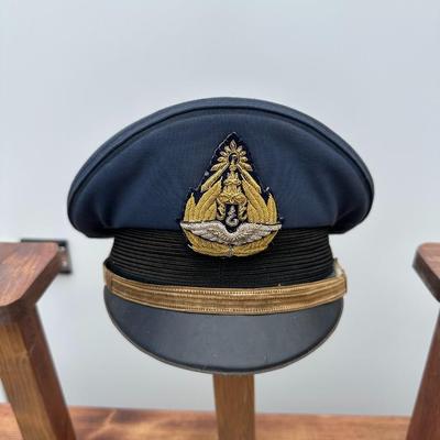 VINTAGE ROYAL THAI AIR FORCE OFFICERS PEAKED CAP