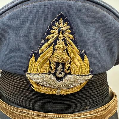 VINTAGE ROYAL THAI AIR FORCE OFFICERS PEAKED CAP