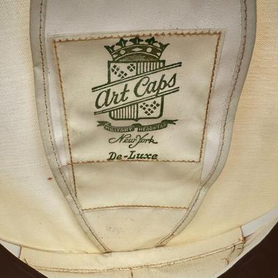 VINTAGE U.S. NAVY OFFICERS DRESS WHITE CAP