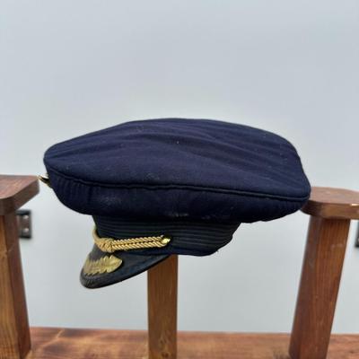 VINTAGE ROMANIA SOCIALIST AIR FORCE OFFICERS PILOT VISOR CAP