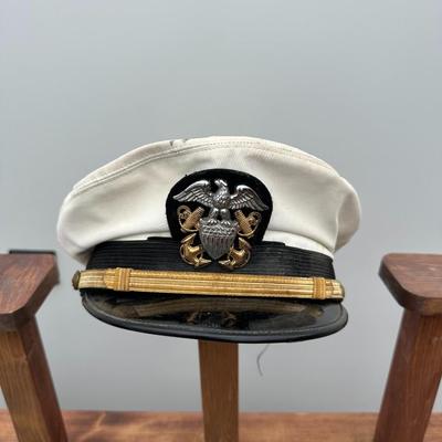 VINTAGE U.S. NAVY OFFICERS COMBINATION COVER