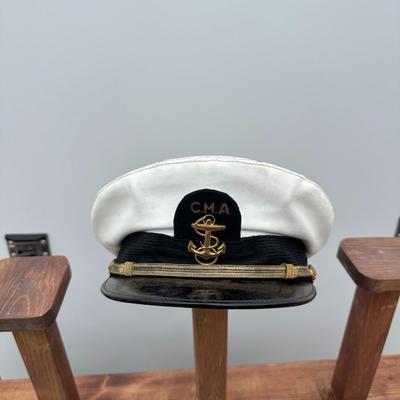 VINTAGE CALIFORNIA MARITIME ACADEMY OFFICERS VISOR CAP