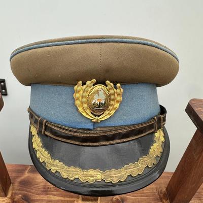 VINTAGE ROMANIAN SOCIALIST REPUBLIC SECURITATE OFFICERS VISOR CAP