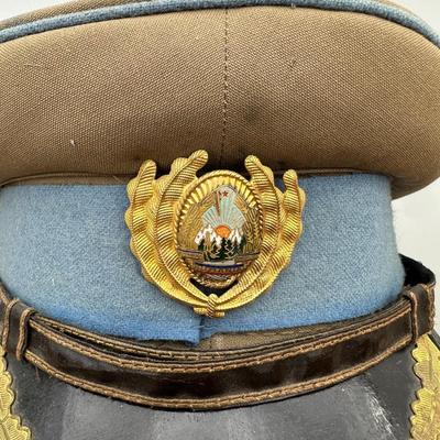 VINTAGE ROMANIAN SOCIALIST REPUBLIC SECURITATE OFFICERS VISOR CAP