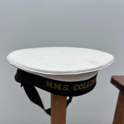 VINTAGE HMS COLLINGWOOD ROYAL NAVY SAILORS CAP