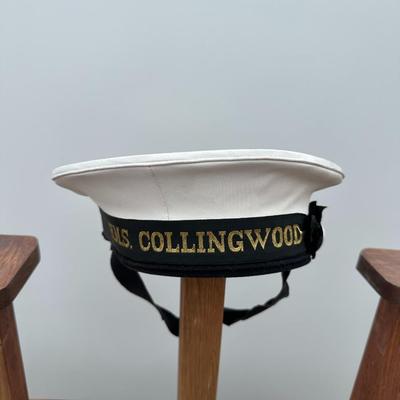 VINTAGE HMS COLLINGWOOD ROYAL NAVY SAILORS CAP