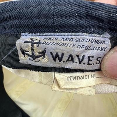 U.S. ARMY RIDGEWAY HAT AND VINTAGE U.S. NAVY W.A.V.E.S. HAT