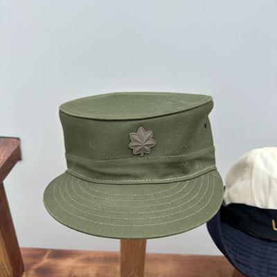 U.S. ARMY RIDGEWAY HAT AND VINTAGE U.S. NAVY W.A.V.E.S. HAT