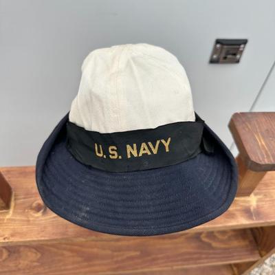 U.S. ARMY RIDGEWAY HAT AND VINTAGE U.S. NAVY W.A.V.E.S. HAT