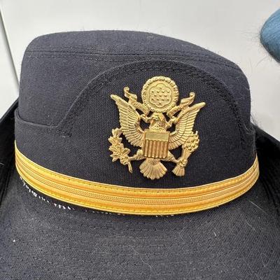 U.S. ARMY FEMALE SERVICE HAT AND UNITED NATIONS BLUE BERET