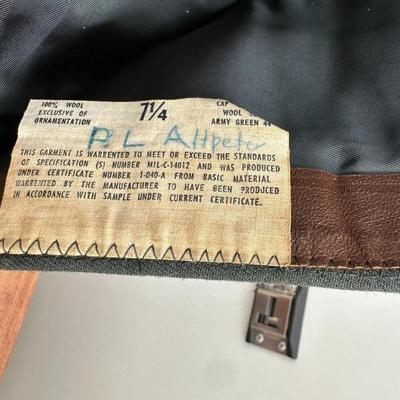 VINTAGE U.S. ARMY GARRISON CAP AND VINTAGE WEST GERMAN AIR FORCE GARRISON CAP