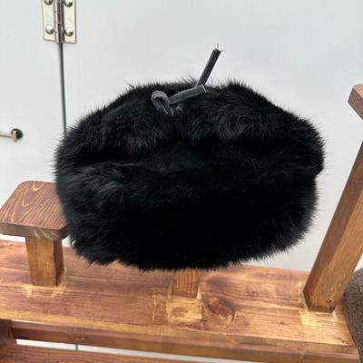 VINTAGE USHANKA SOVIET UNION FUR HAT AND VINTAGE SOVIET UNION RED ARMY BUDENOVKA HAT