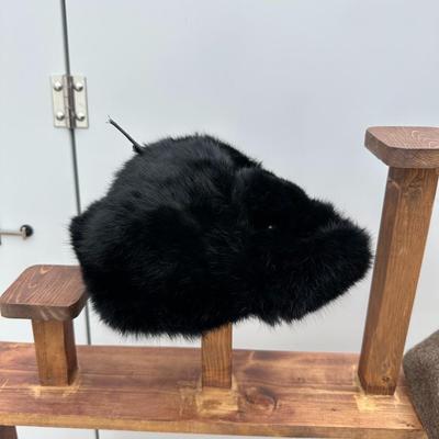 VINTAGE USHANKA SOVIET UNION FUR HAT AND VINTAGE SOVIET UNION RED ARMY BUDENOVKA HAT