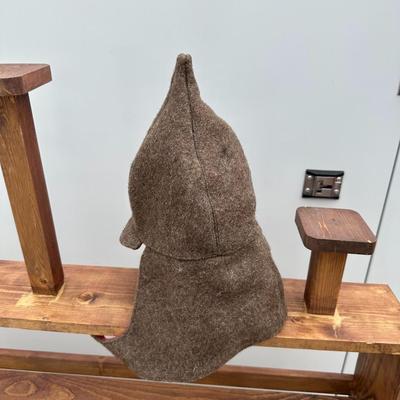 VINTAGE USHANKA SOVIET UNION FUR HAT AND VINTAGE SOVIET UNION RED ARMY BUDENOVKA HAT