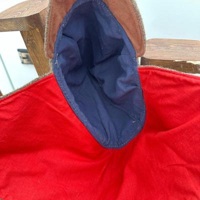 VINTAGE USHANKA SOVIET UNION FUR HAT AND VINTAGE SOVIET UNION RED ARMY BUDENOVKA HAT