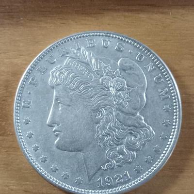 1921 O morgan silver dollar