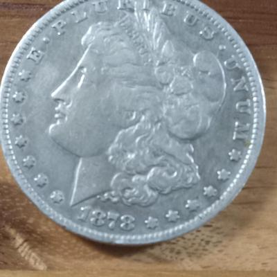 1878 O morgan silver dollar