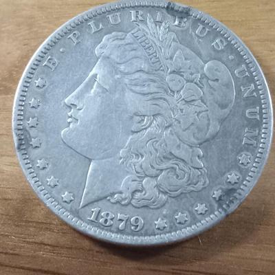 1879 O morgan silver dollar