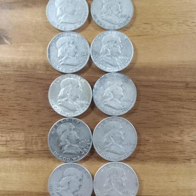10 franklin halves