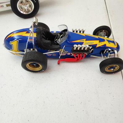 2 Vintage GMP Sprint Cars Die Cast Al Unser Driver Parnelli Jones Firestone Johnny Lightning w Box , Sheraton Thompson Special A.J. Foyt...