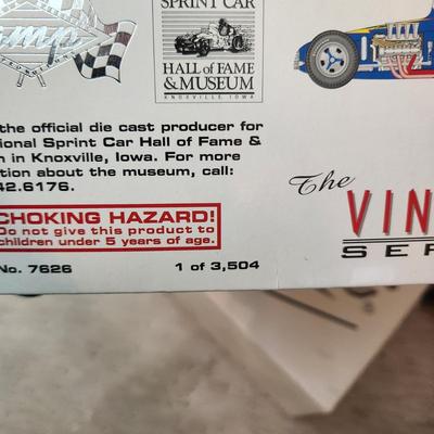 2 Vintage GMP Sprint Cars Die Cast Al Unser Driver Parnelli Jones Firestone Johnny Lightning w Box , Sheraton Thompson Special A.J. Foyt...