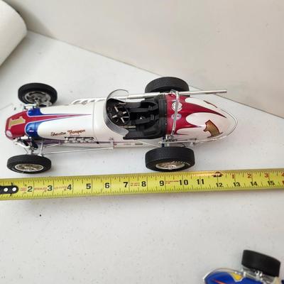 2 Vintage GMP Sprint Cars Die Cast Al Unser Driver Parnelli Jones Firestone Johnny Lightning w Box , Sheraton Thompson Special A.J. Foyt...