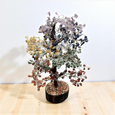 Sale Photo Thumbnail #1013: Chakra Gemstone Tree with 7 Different Color Stones
14" Tall