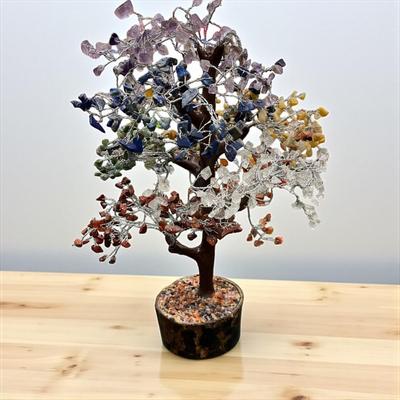Sale Photo Thumbnail #1014: Chakra Gemstone Tree with 7 Different Color Stones
14" Tall