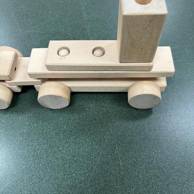 Sale Photo Thumbnail #1024: Classic Wooden Toy Train Set.