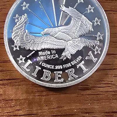 1 oz .999 silver round