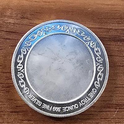 1 oz .999 silver round