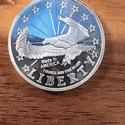 1 oz .999 silver round