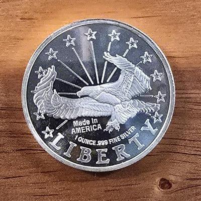 1 oz .999 silver round