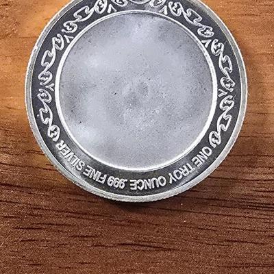 1 oz .999 silver round