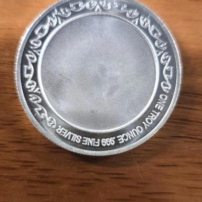 1 oz .999 silver round