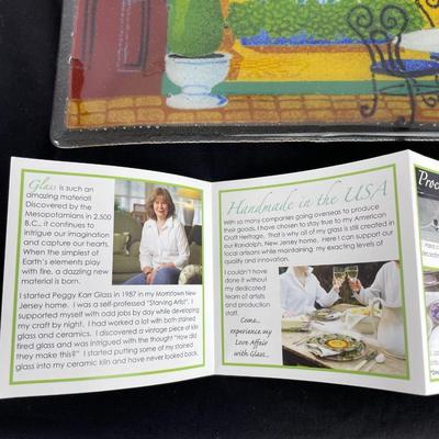 Peggy Karr Glass Bistro Square Plate