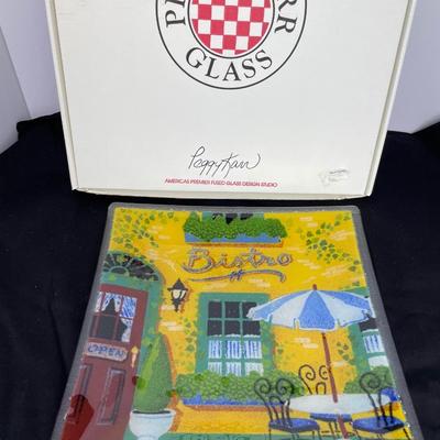 Peggy Karr Glass Bistro Square Plate
