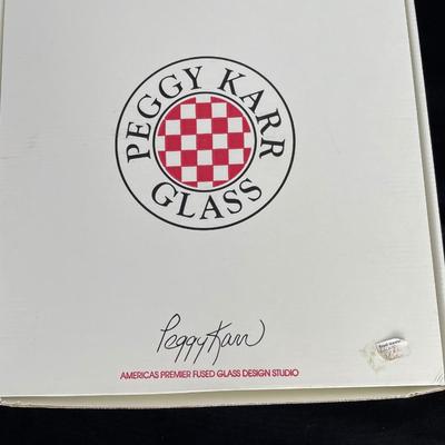 Peggy Karr Glass Bistro Square Plate
