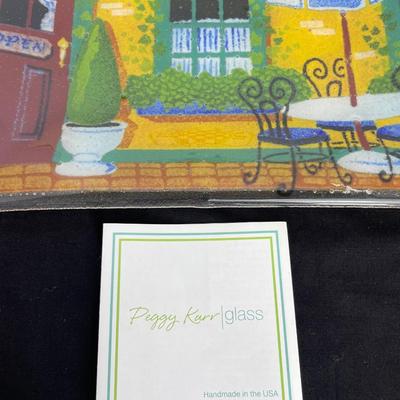 Peggy Karr Glass Bistro Square Plate