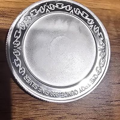 1 oz .999 silver round
