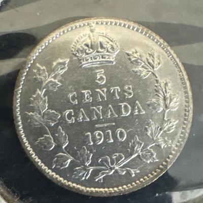 1910 Canada 5 Cent Coin