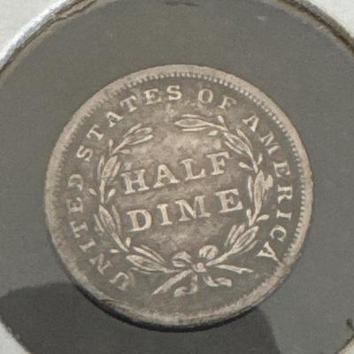 1837 Seated Liberty Half Dime